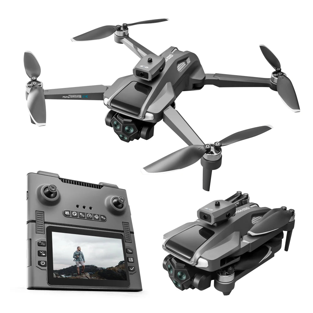 NEW M66 MAX Mini Drone with Cameras Obstacle Avoidance Brushless Folding Screen Remote Control Quadcopter Drone