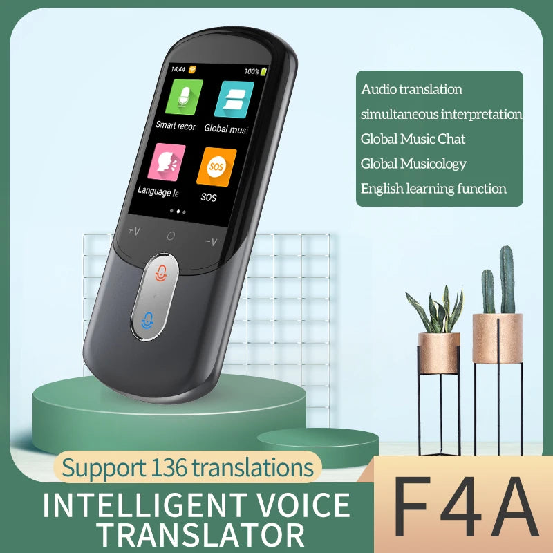 Factory Supply F4 Accurate Offline Languages Voice Translator Device 2.88 Inch Screen Multi Languages Instant Speech Translator