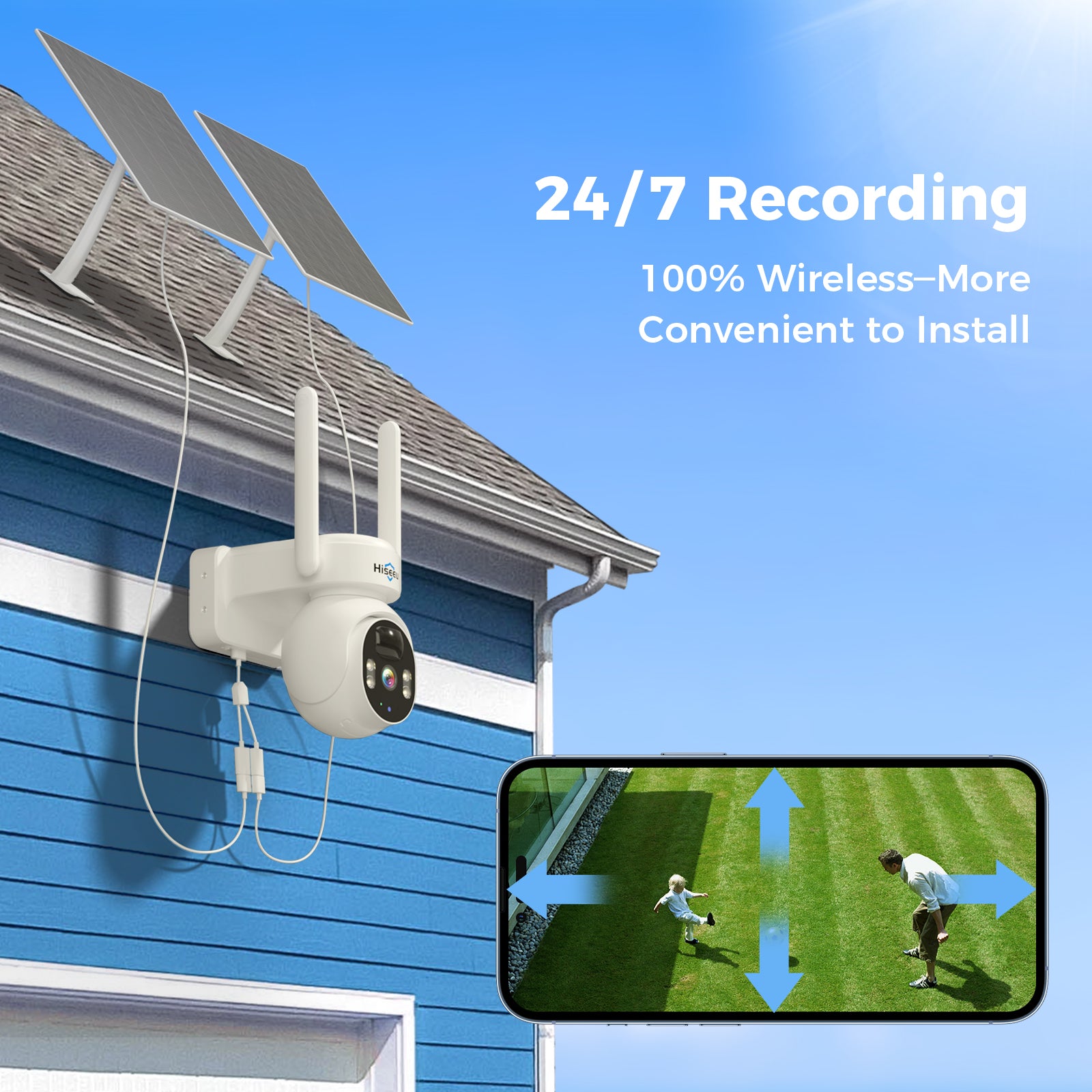 CAMERA DE SURVEILLANCE SOLAIRE HAUTE PERFORMANCE
