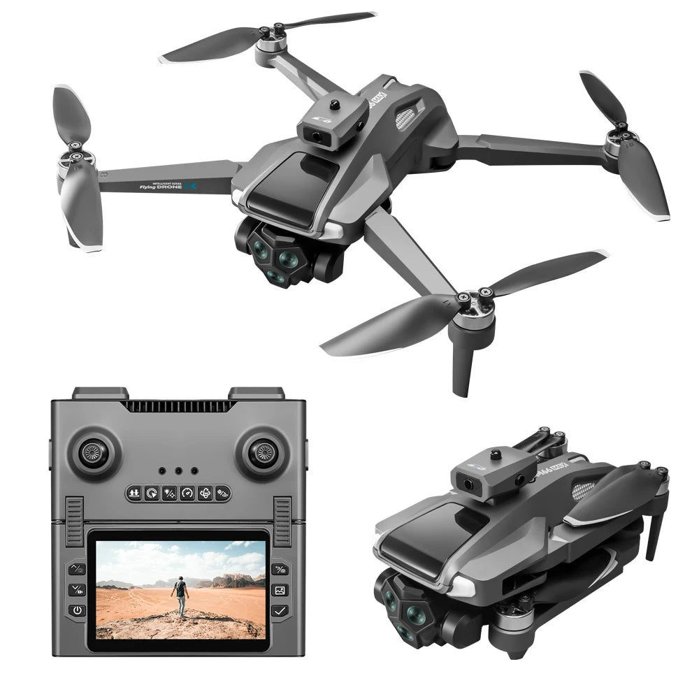 NEW M66 MAX Mini Drone with Cameras Obstacle Avoidance Brushless Folding Screen Remote Control Quadcopter Drone