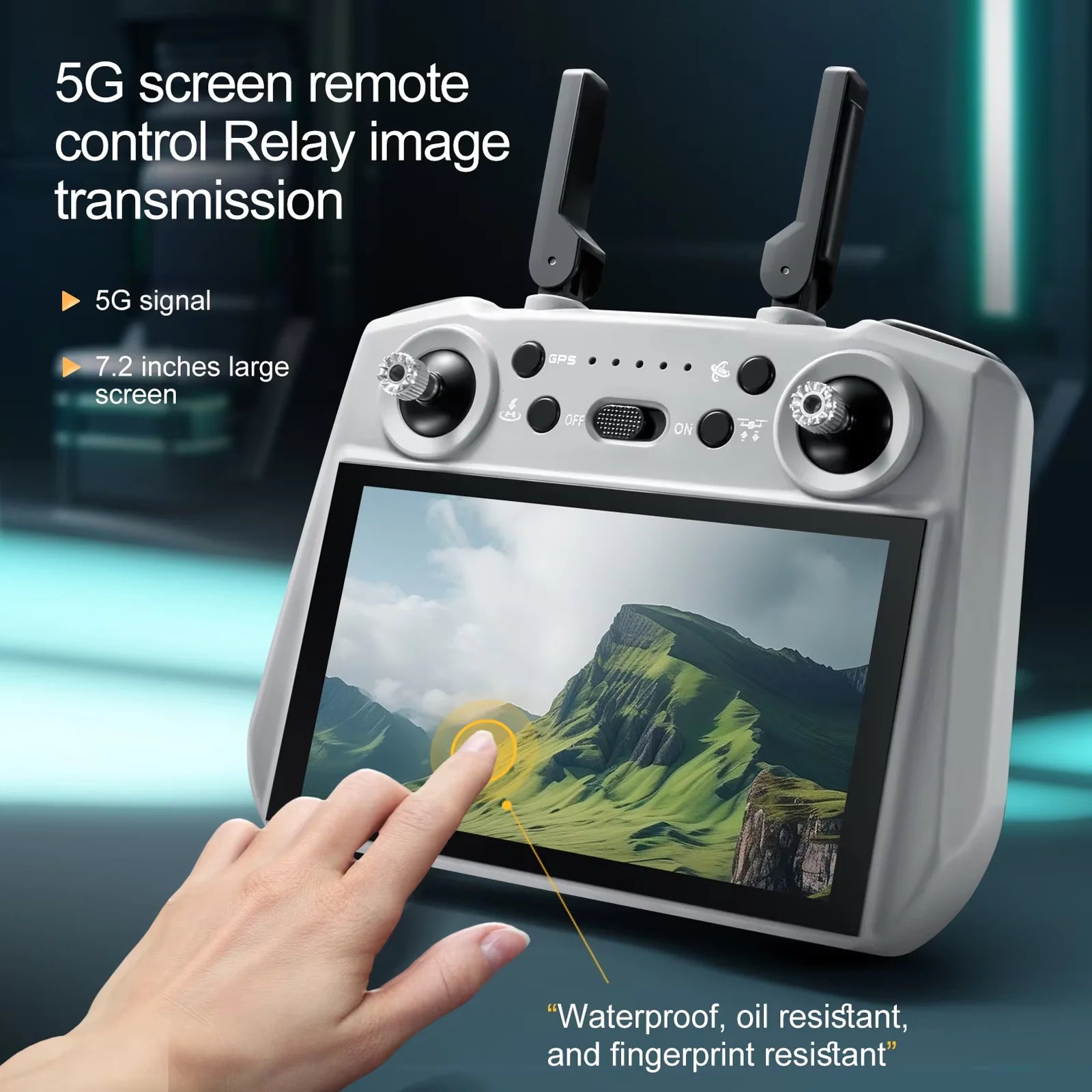 S155 MAX 7.2 Inch Touch Screen Professional 4K Camera Drone GPS 3-Axis Gimbal 360 Obstacle Avoidance FPV Dron S155 Pro Max Drone