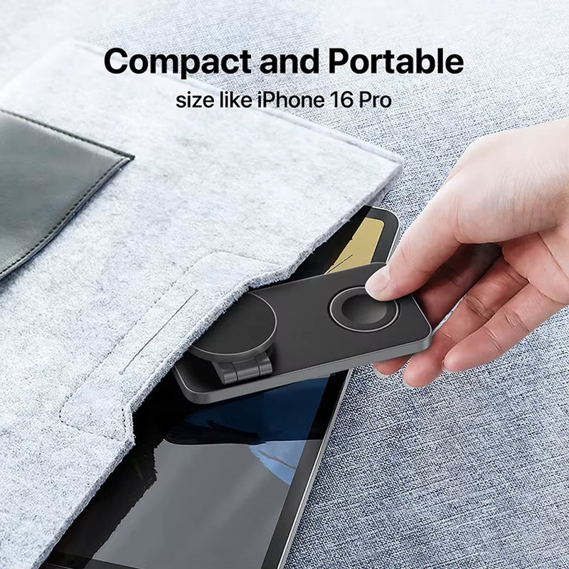 Wireless Charger Magnetic 3 in 1 Fast Charging Station 15W 3In1 Mobile Phone Smart Watch Stand for Apple Iphone 16 15 14 13 12